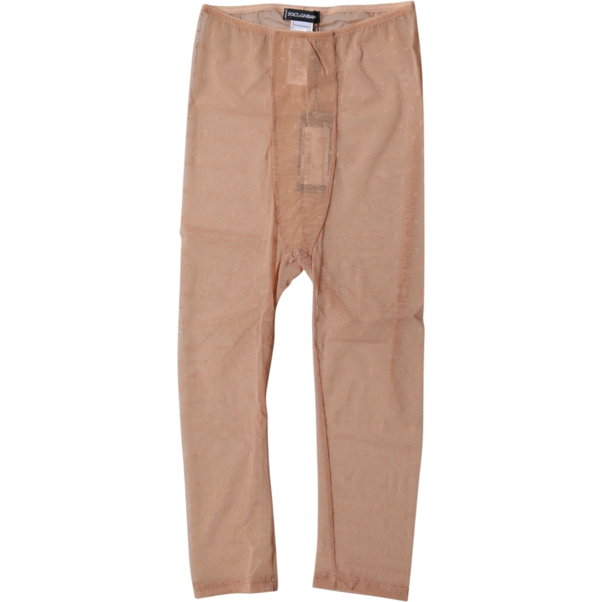 Brown Logo Lace Lingerie Cropped Tight Underwear