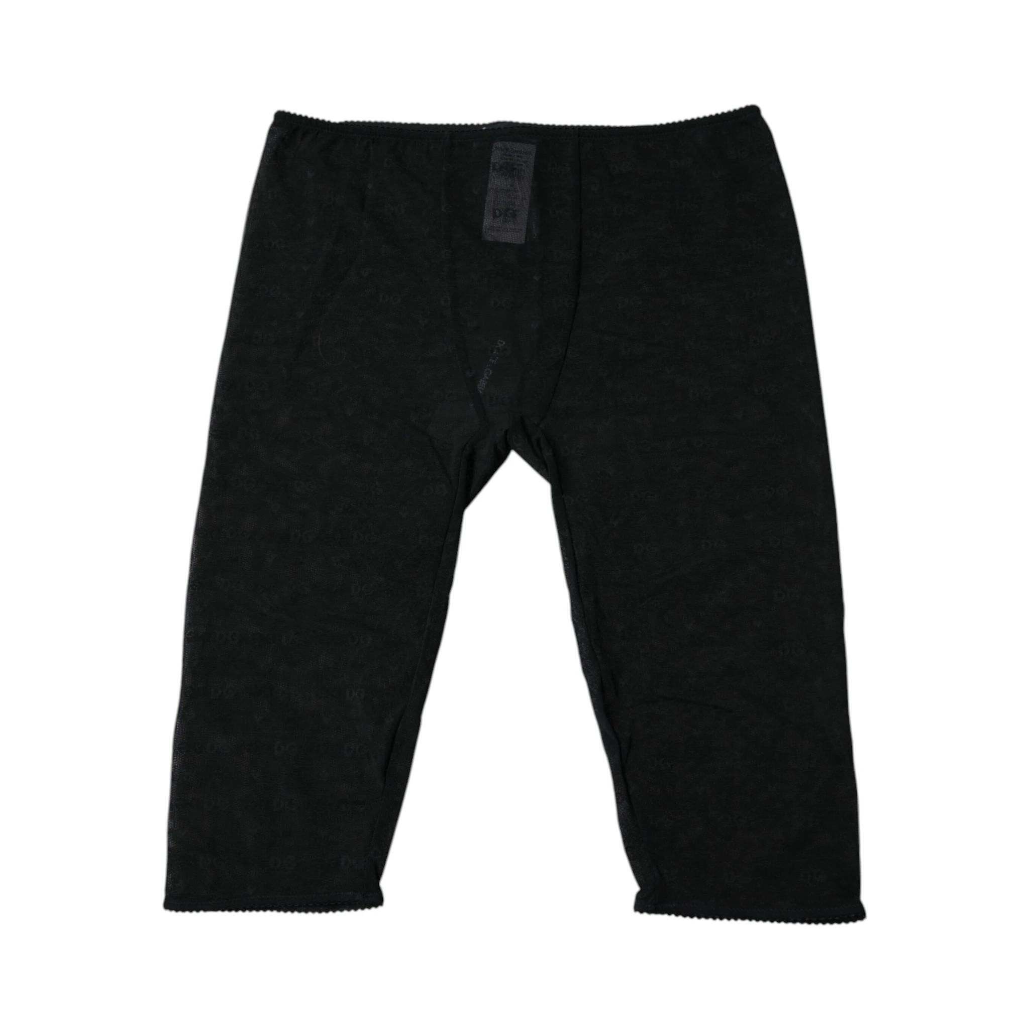 Black Logo Lace Lingerie Cropped Tight Underwear