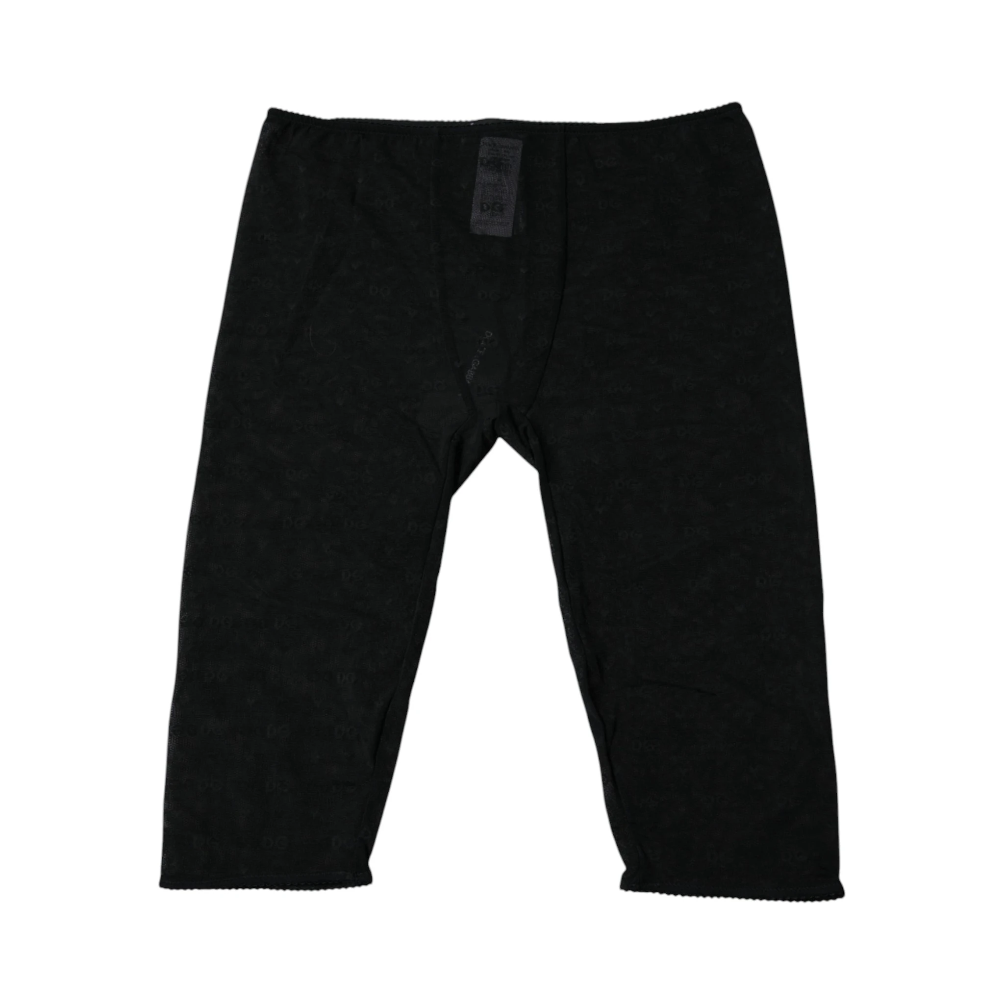 Black Logo Lace Lingerie Cropped Tight Underwear