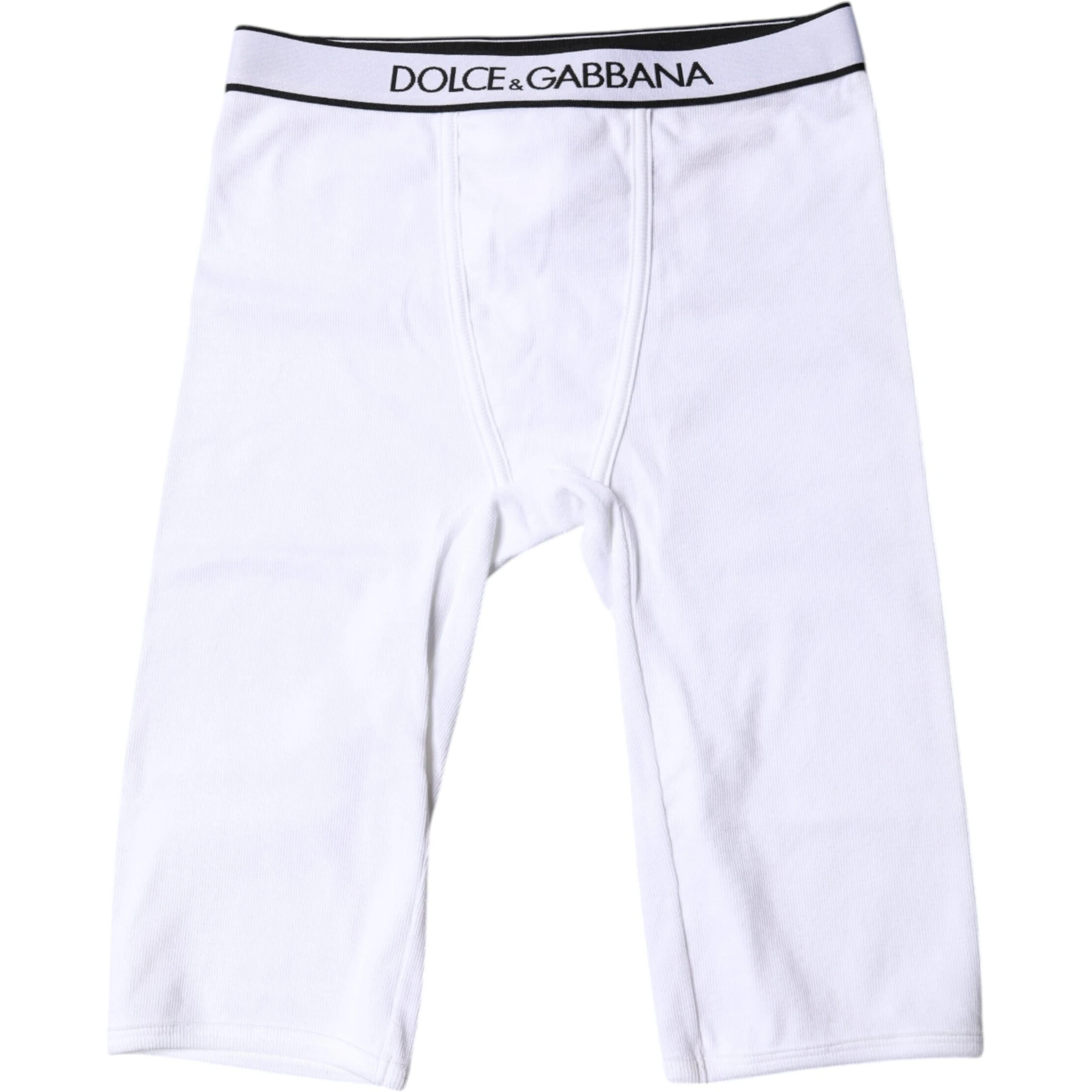 White Logo Cotton Cropped Tights Underwear