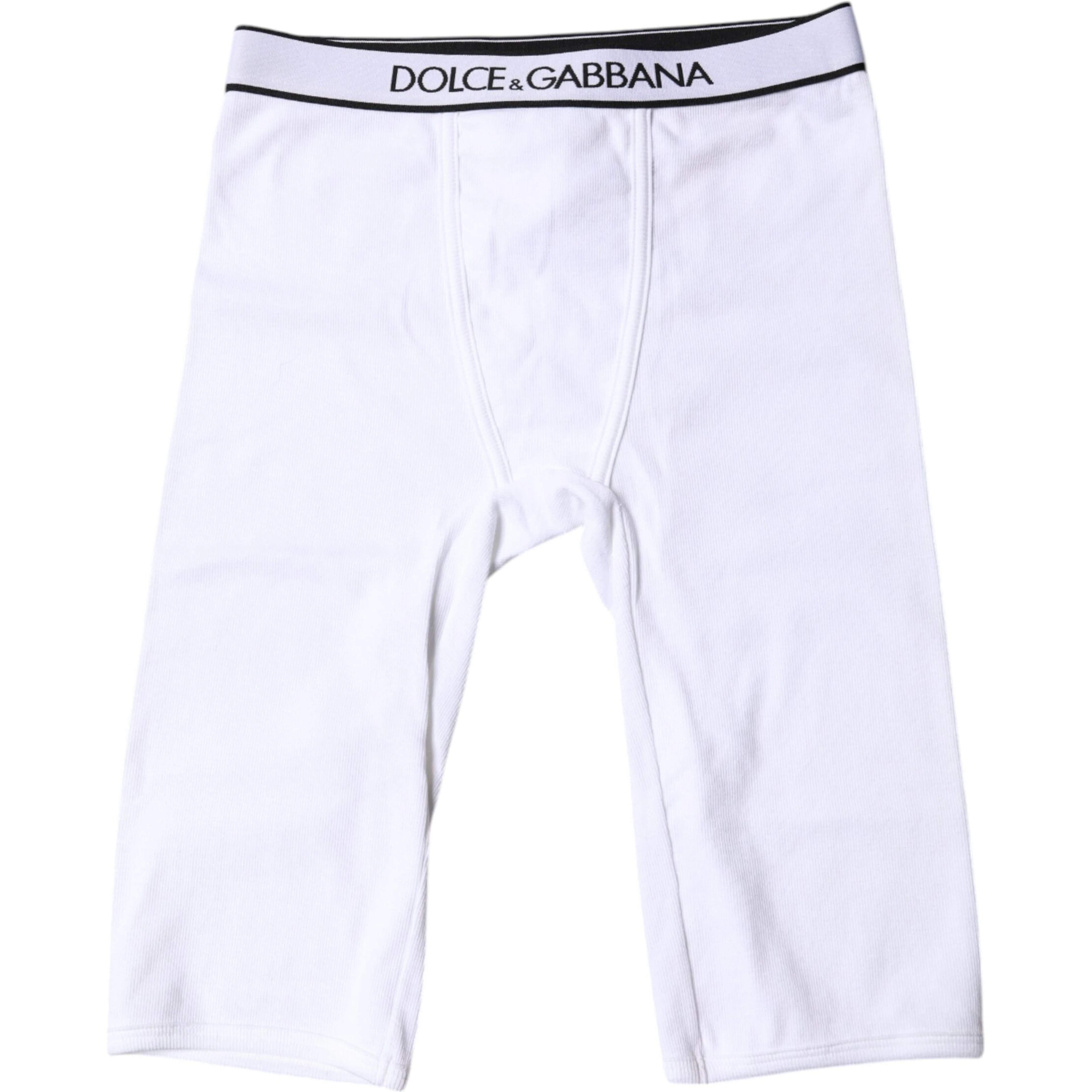 White Logo Cotton Cropped Tights Underwear