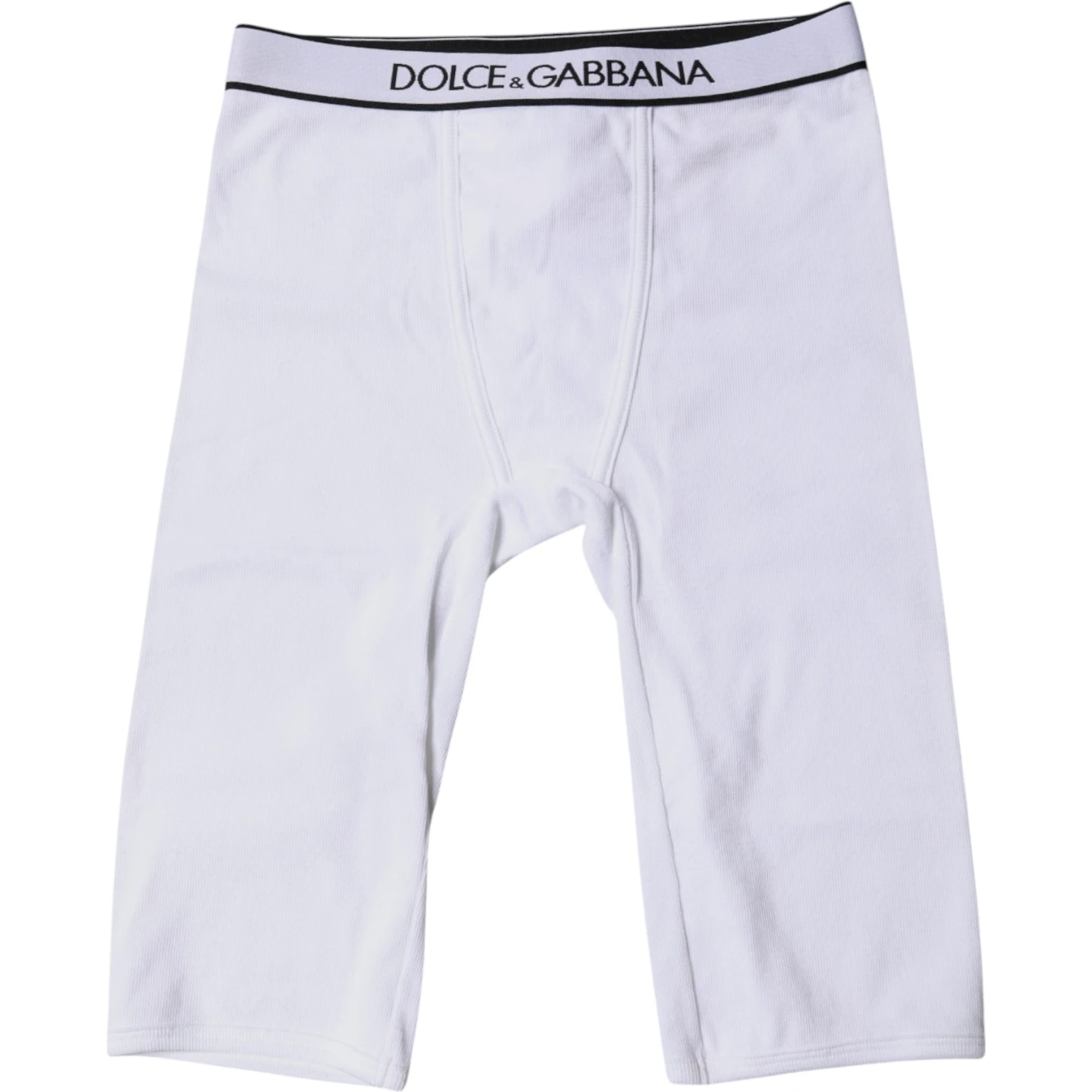 White Logo Cotton Cropped Tights Underwear