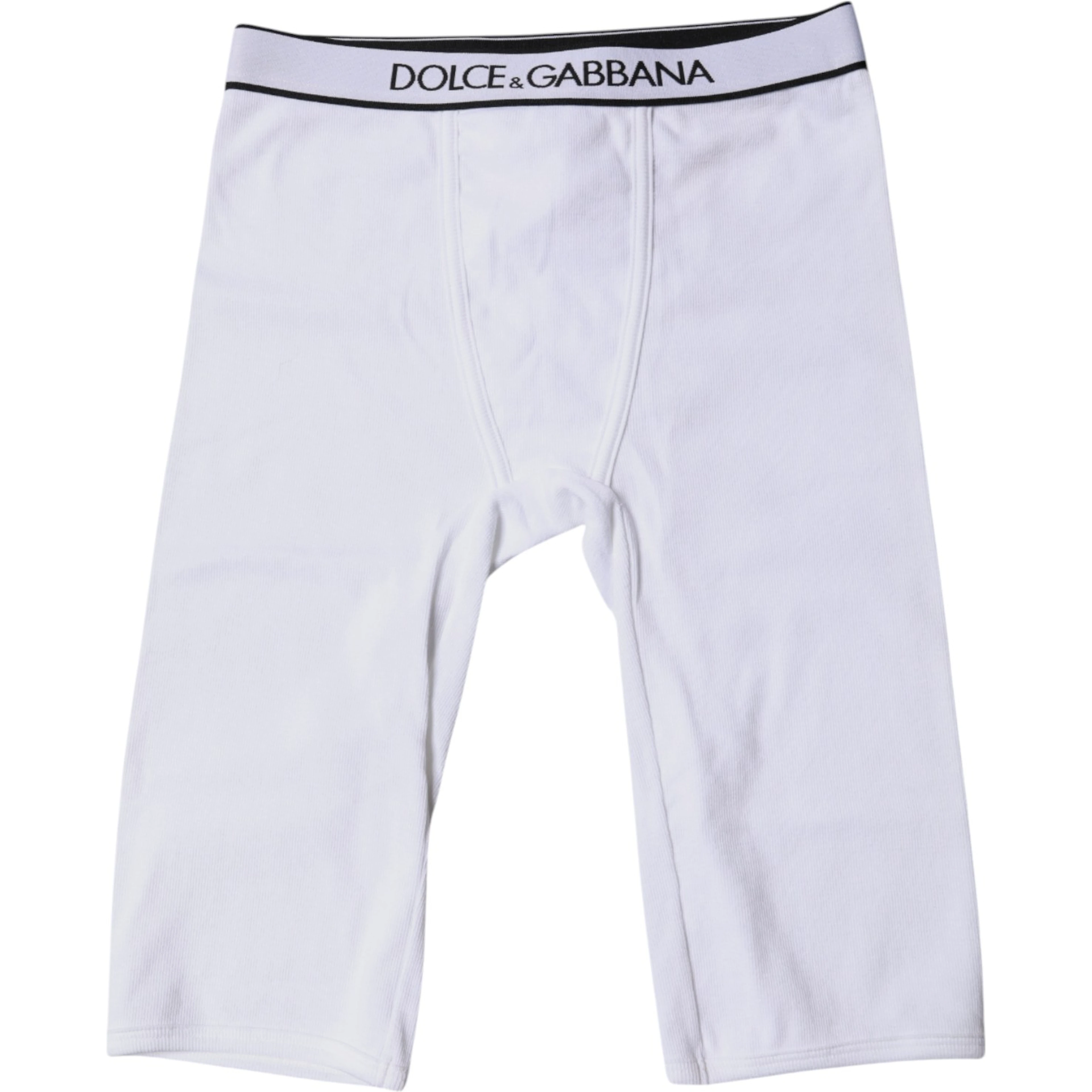 White Logo Cotton Cropped Tights Underwear