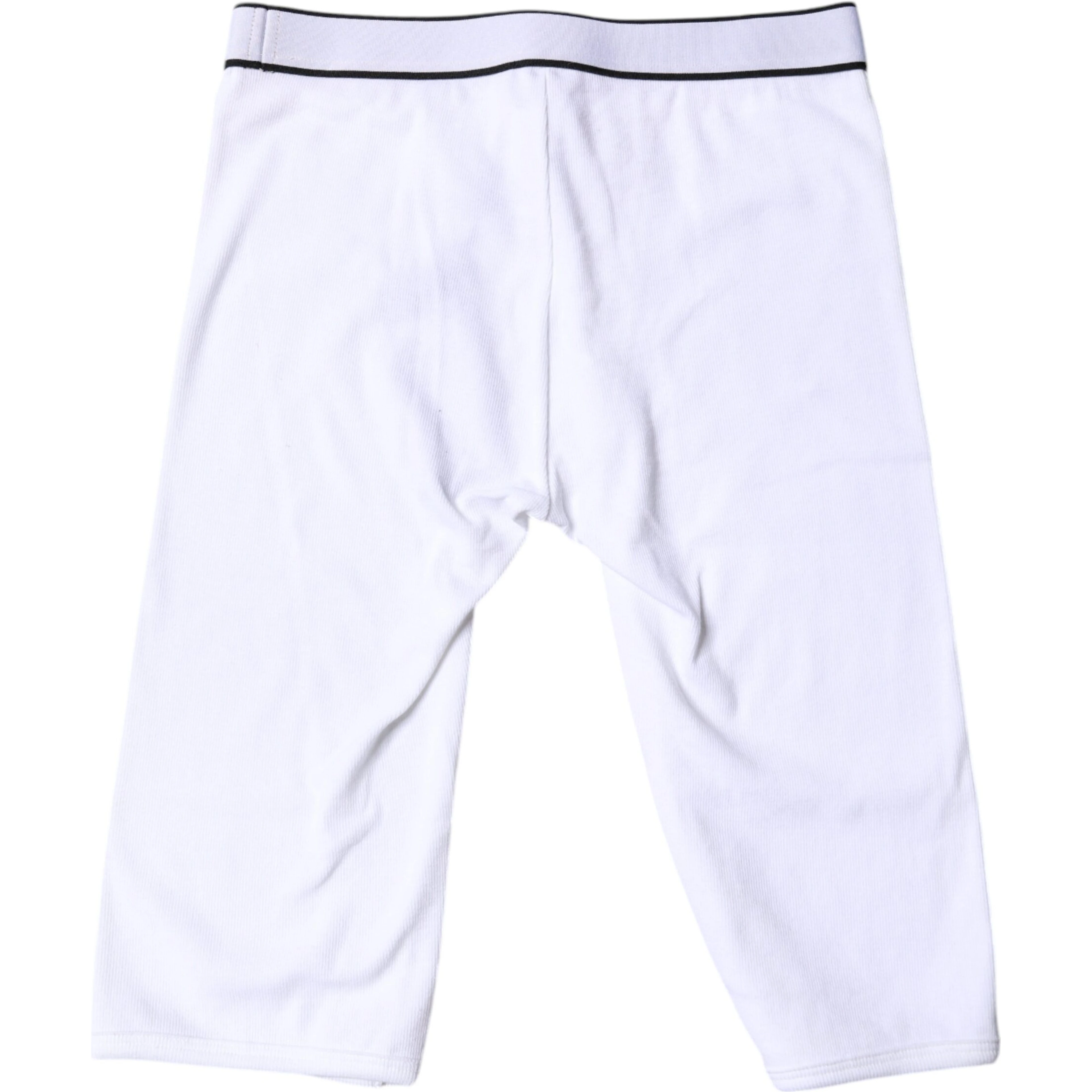 White Logo Cotton Cropped Tights Underwear