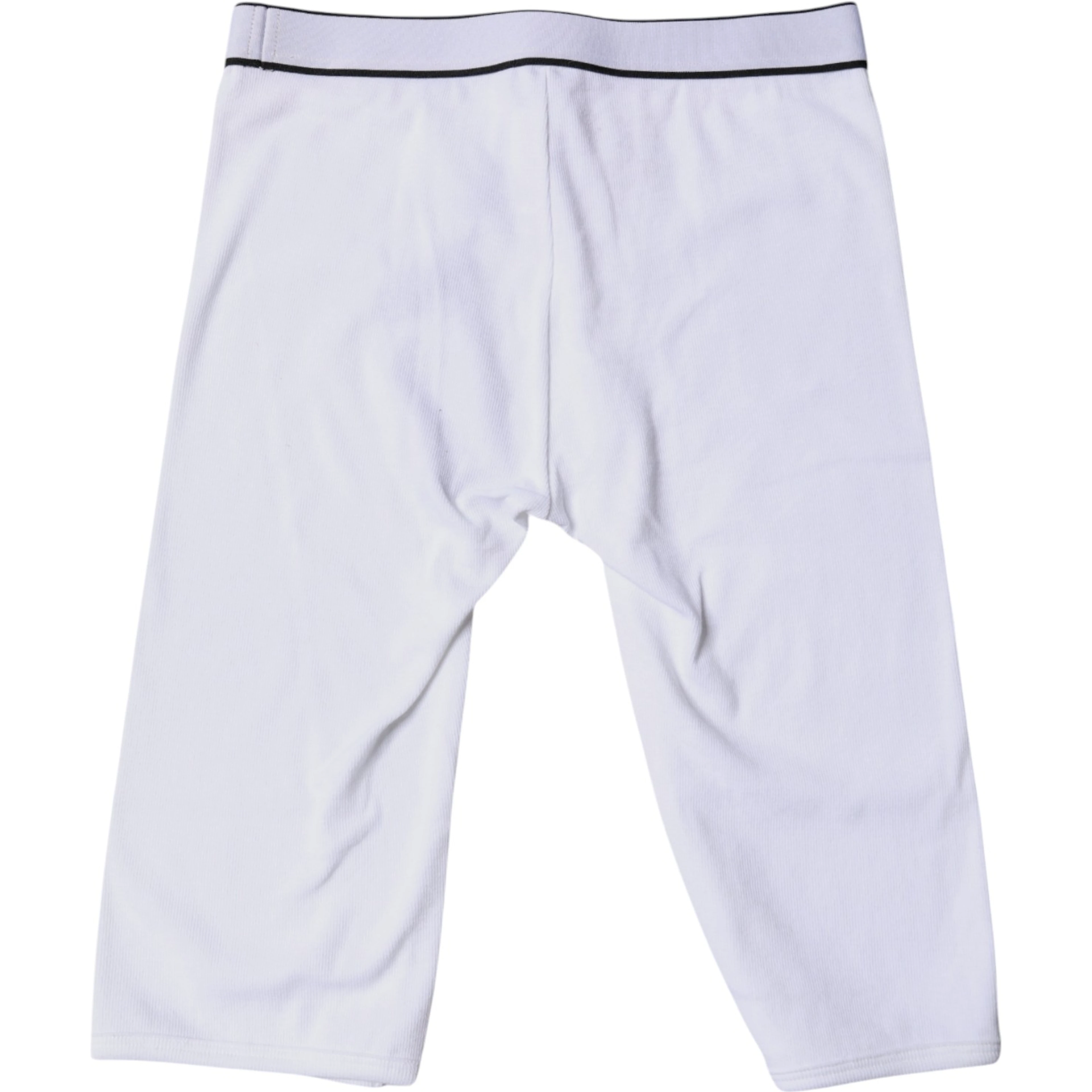 White Logo Cotton Cropped Tights Underwear
