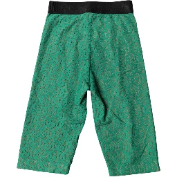 Green Logo Monogram Cropped Tights Underwear