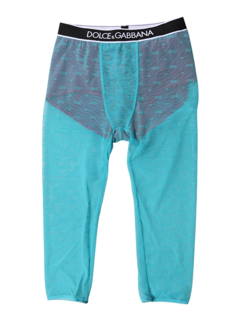 Blue Fuchsia Logo Lingerie Cropped Underwear