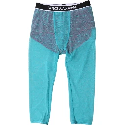 Blue Fuchsia Logo Lingerie Cropped Underwear