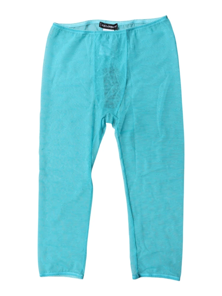 Blue Logo Lace Lingerie Cropped Tight Underwear alternative