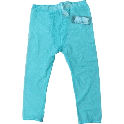 Blue Logo Lace Lingerie Cropped Tight Underwear