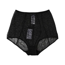 Black Logo Girdle High Waist Panty Underwear