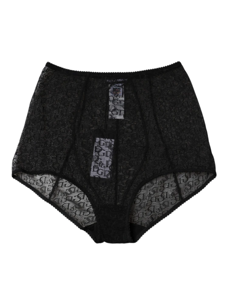 Black Logo Girdle High Waist Panty Underwear