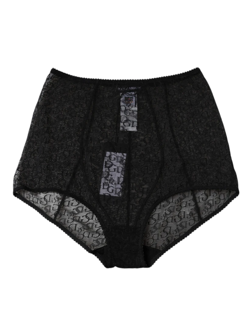 Black Logo Girdle High Waist Panty Underwear