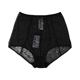 Black Logo Girdle High Waist Panty Underwear