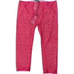 Fuchsia Logo Lace Lingerie Cropped Tight Underwear