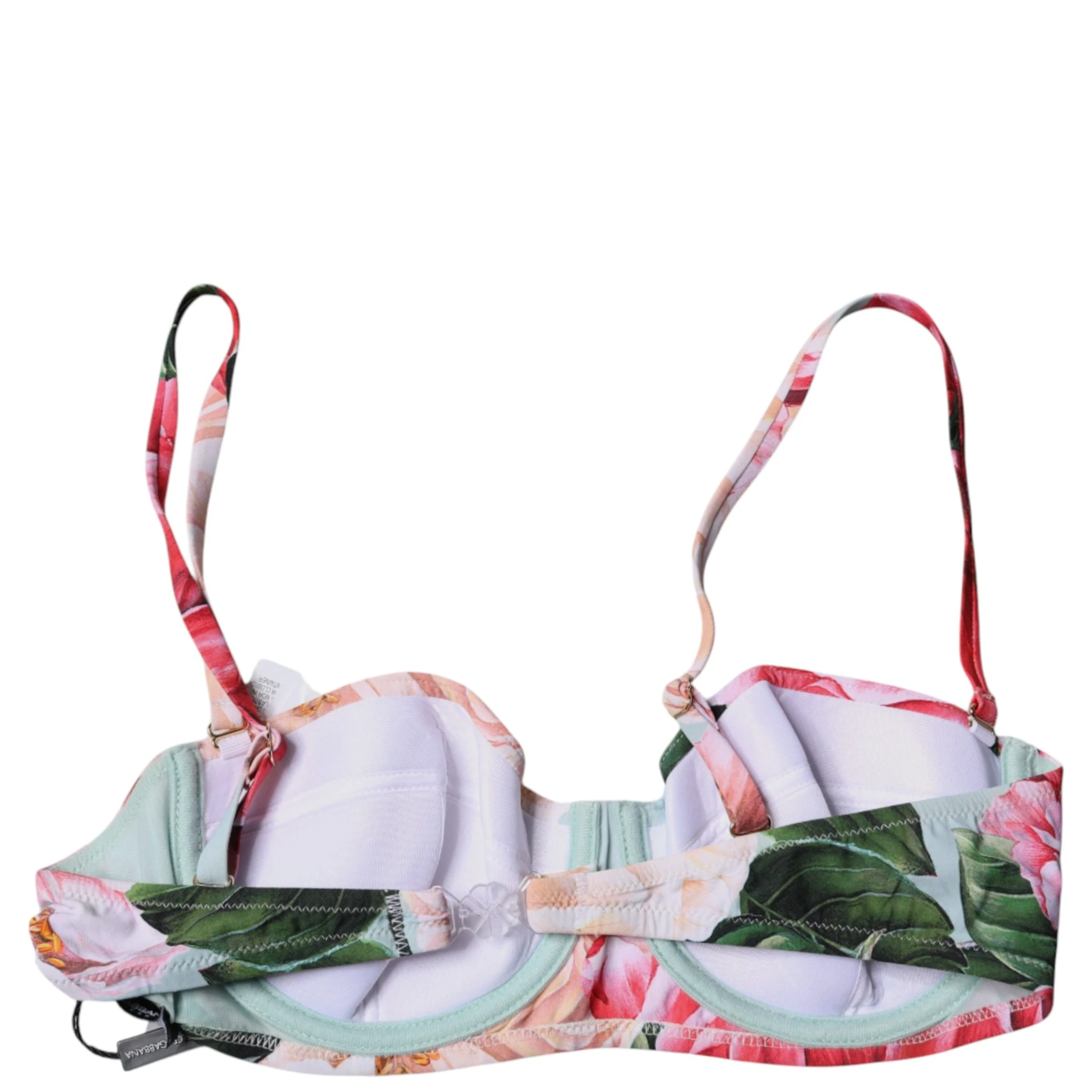Multicolor Floral Padded Balconette Bra Underwear