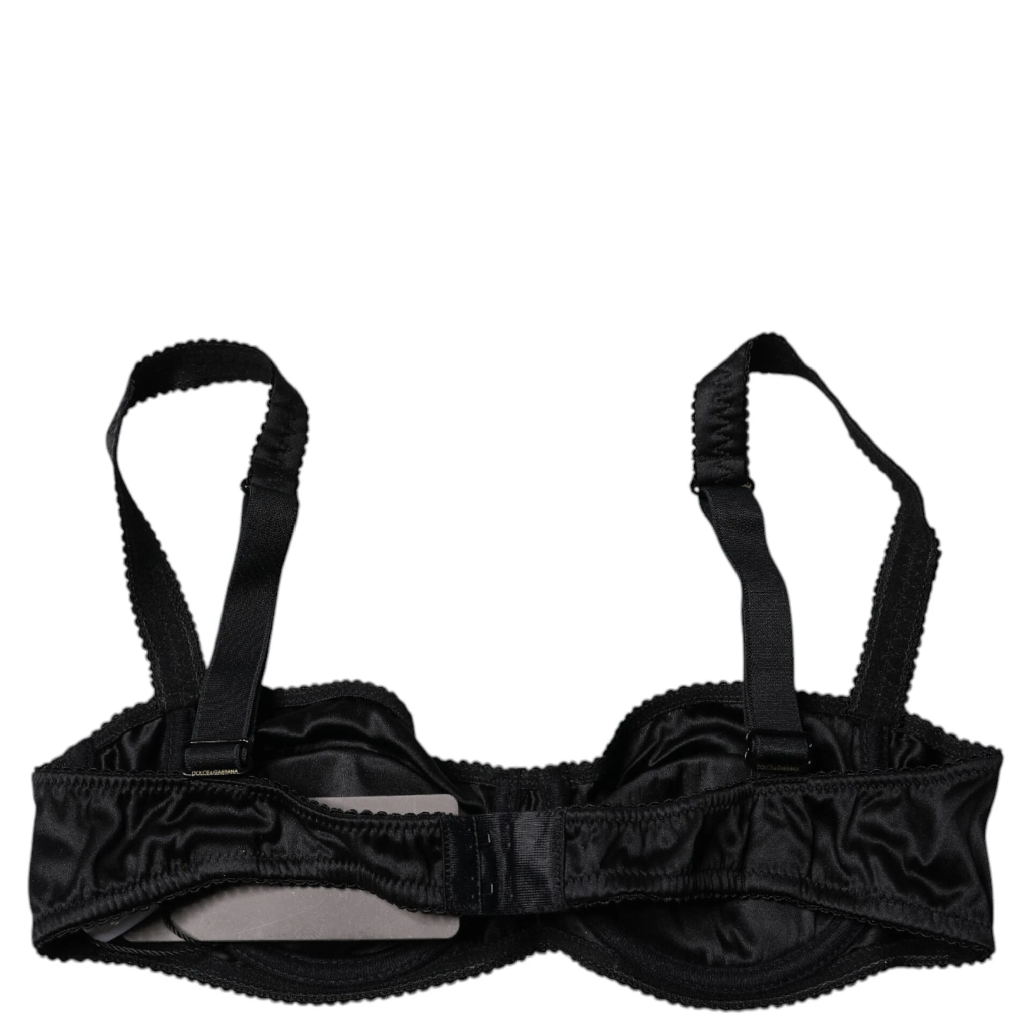 Black Silk Stretch Balconette Brassiere Underwear