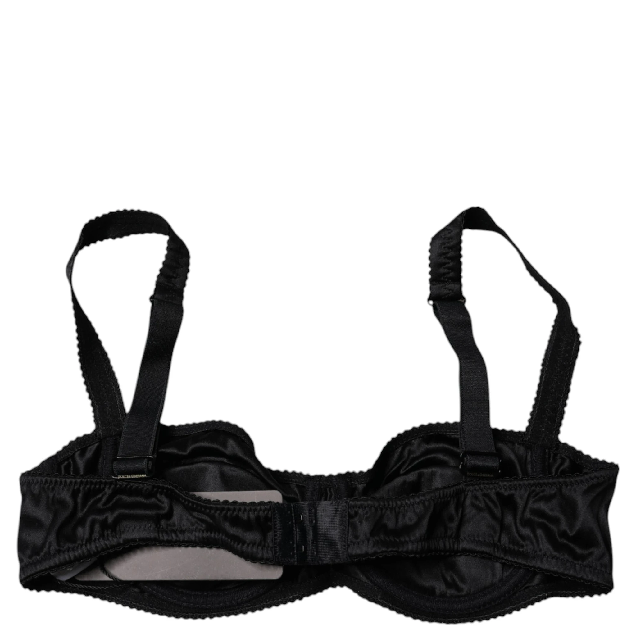 Black Silk Stretch Balconette Brassiere Underwear