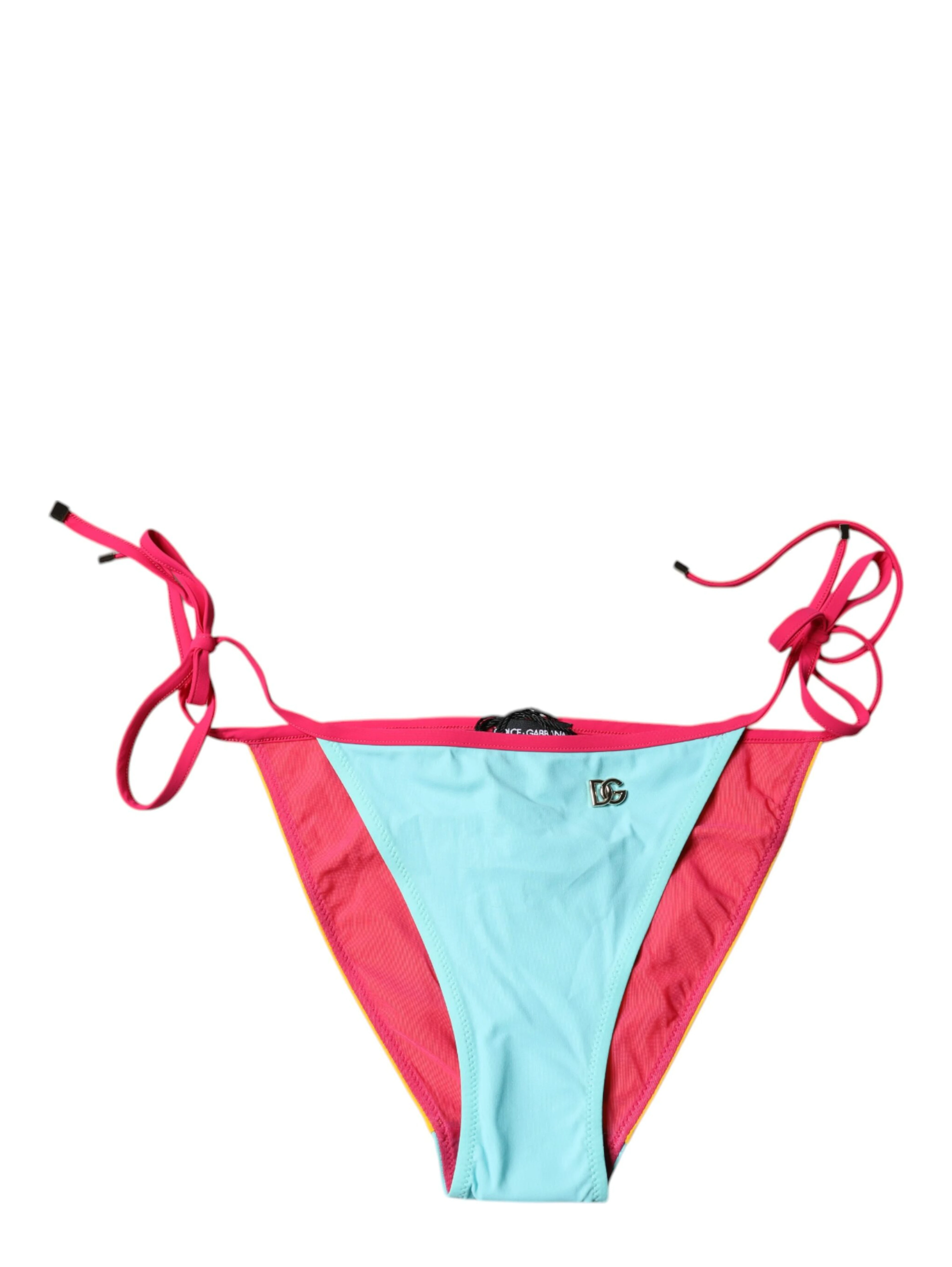 Multicolor Logo Swimsuit Bikini Bottom Swimwear