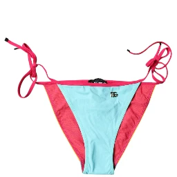 Multicolor Logo Swimsuit Bikini Bottom Swimwear