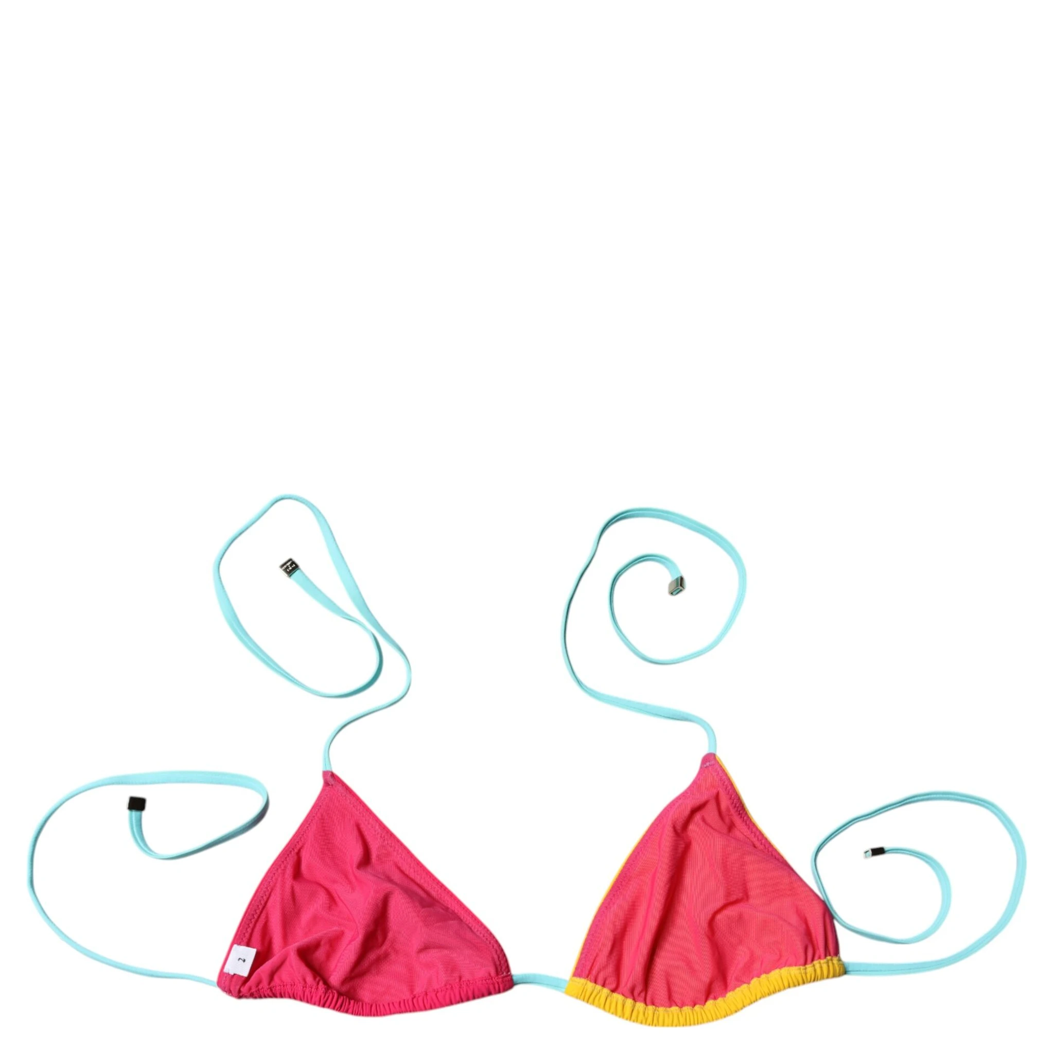 Multicolor Halter Beachwear Bikini Top Swimwear