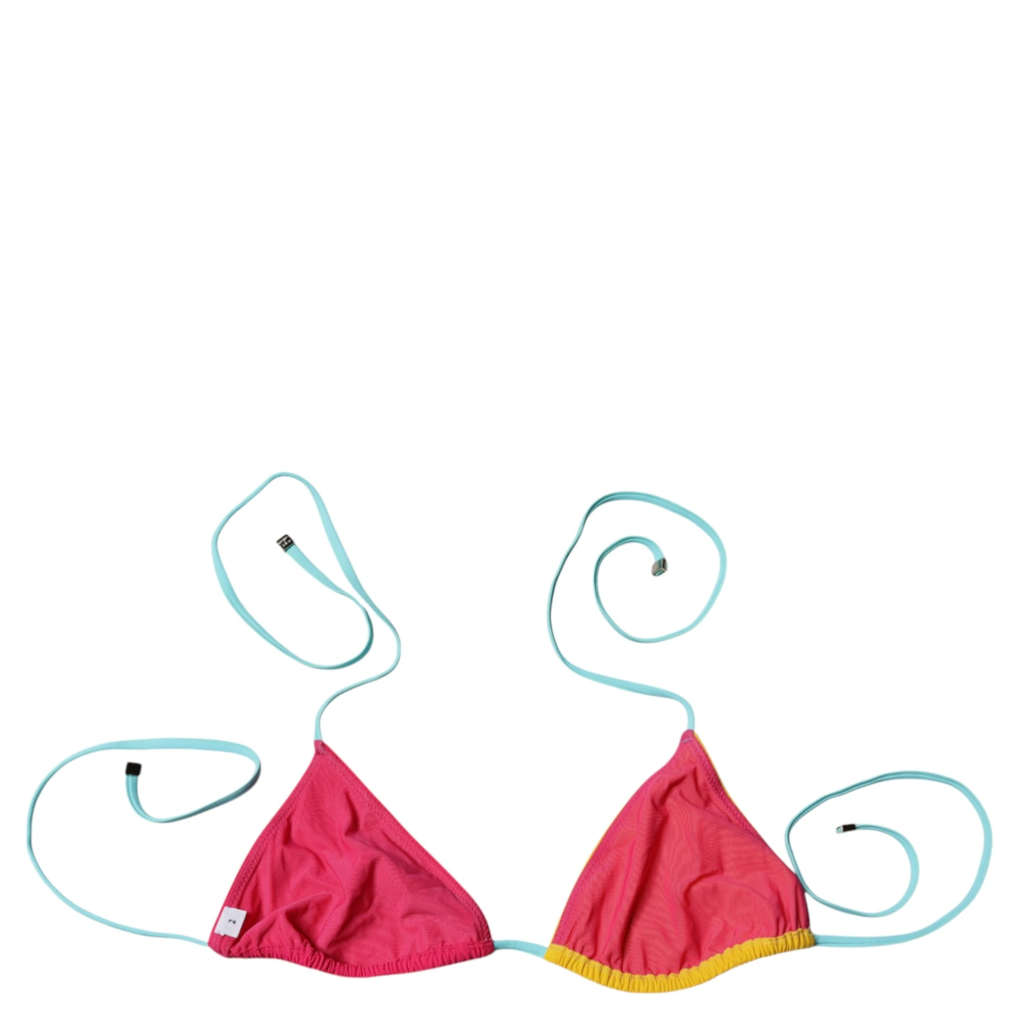 Multicolor Halter Beachwear Bikini Top Swimwear