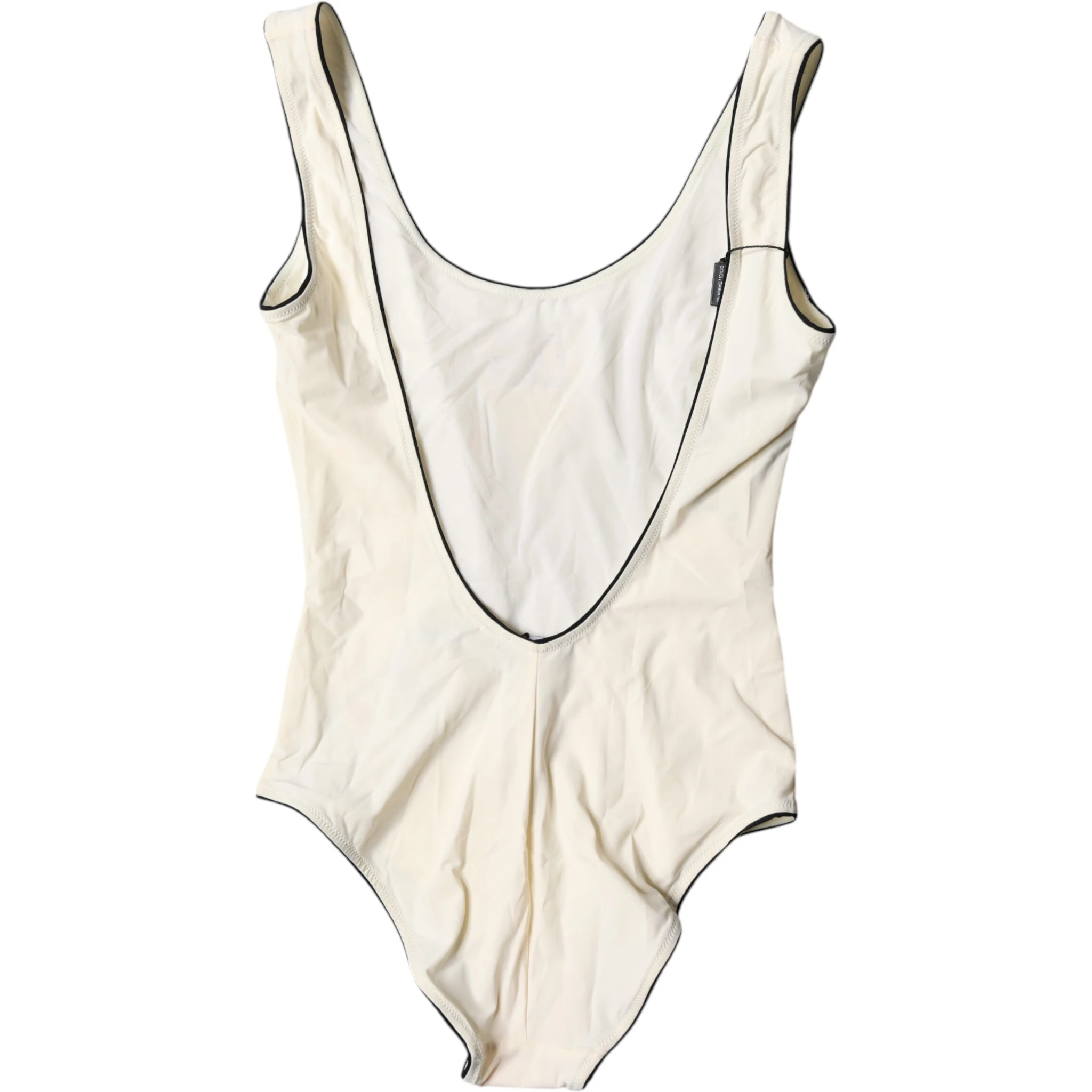 White Black Logo One Piece Beachwear Swimwear