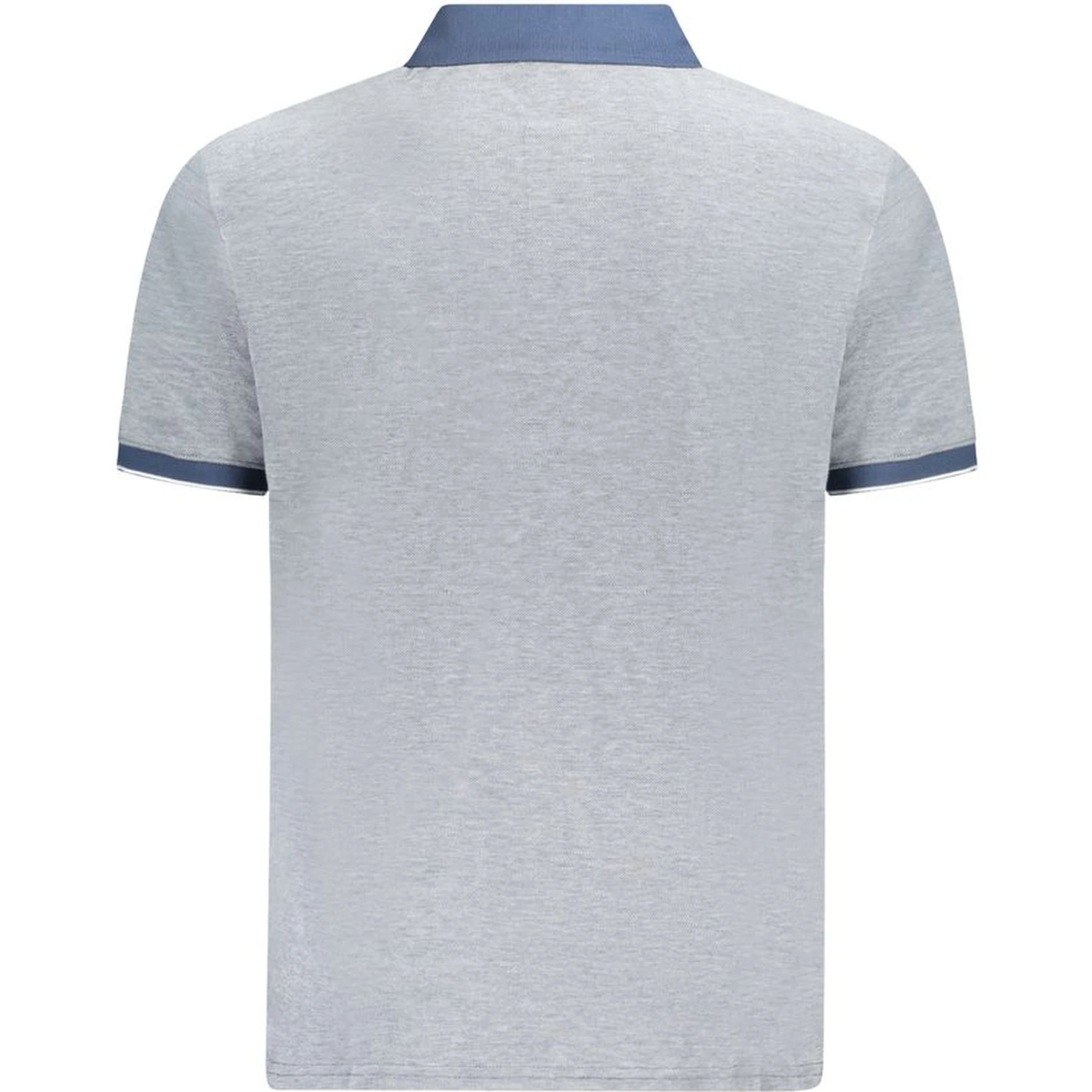 Blue Cotton Polo Shirt