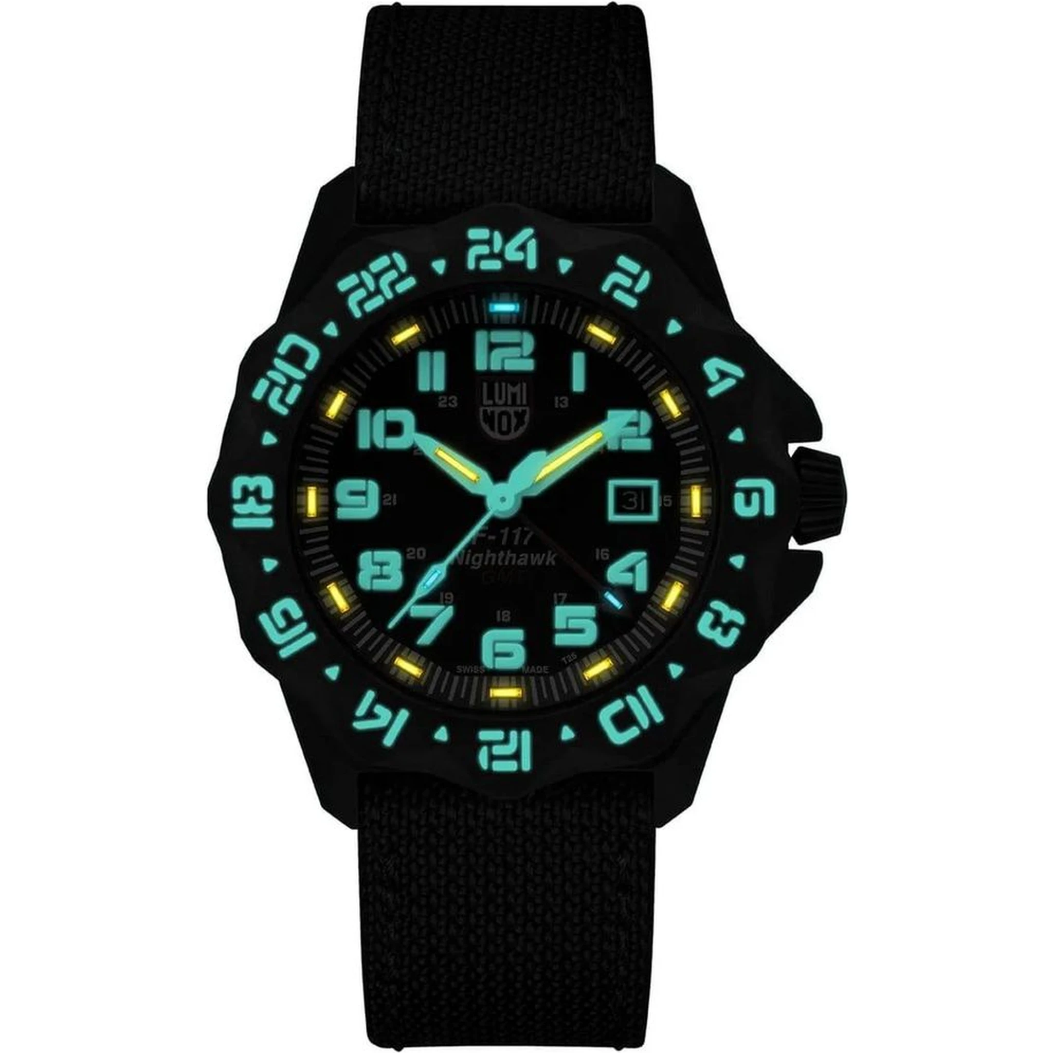Black Fabric Sport Watch