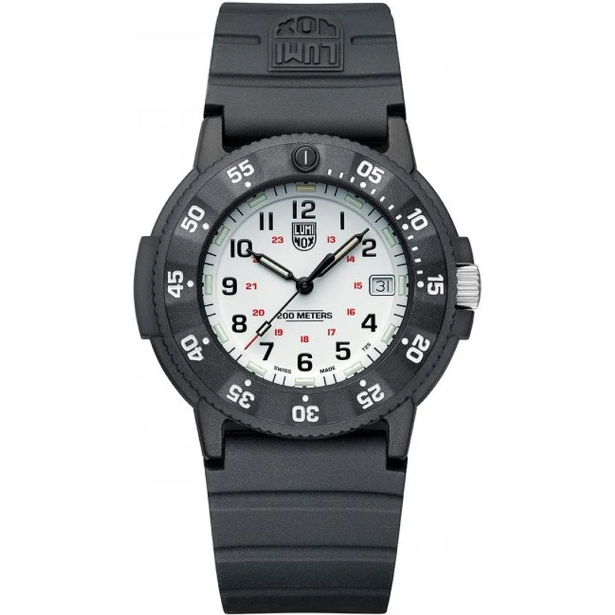 Black Rubber Sport Watch