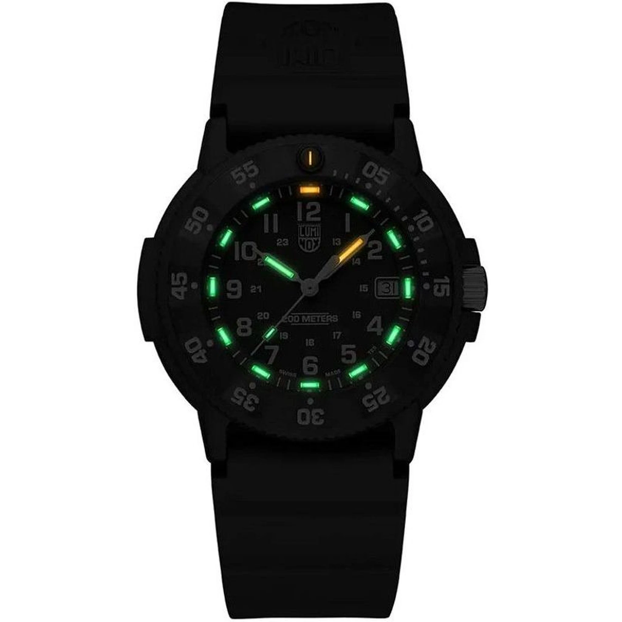 Black Rubber Sport Watch