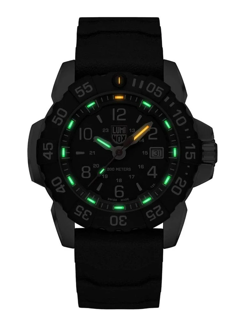 Black Rubber Sport Watch