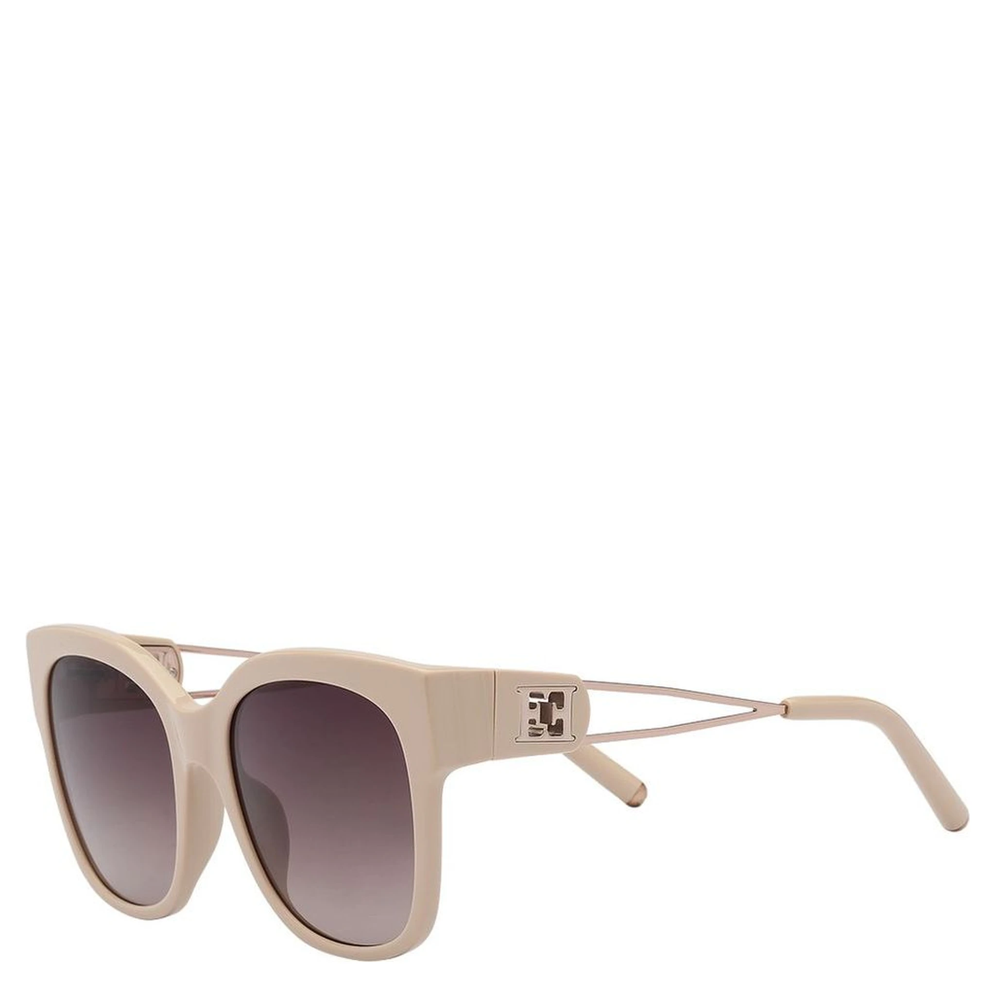 Beige Metal Sunglasses