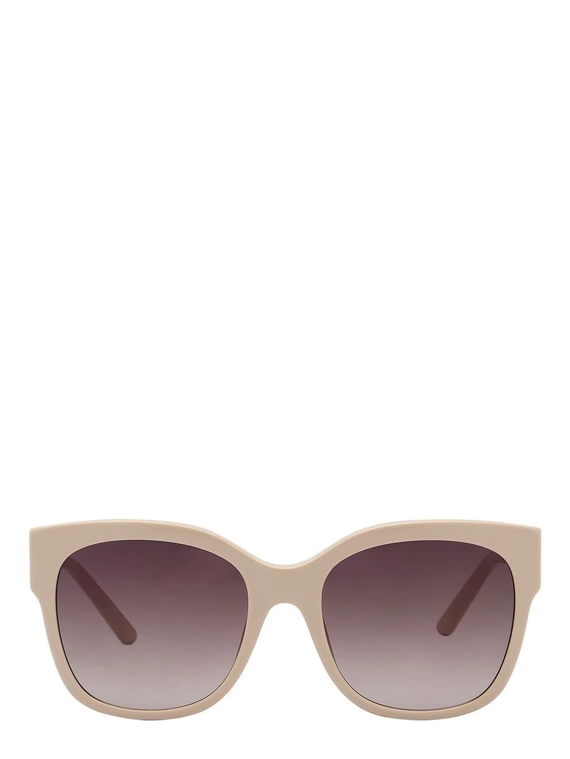 Beige Metal Sunglasses