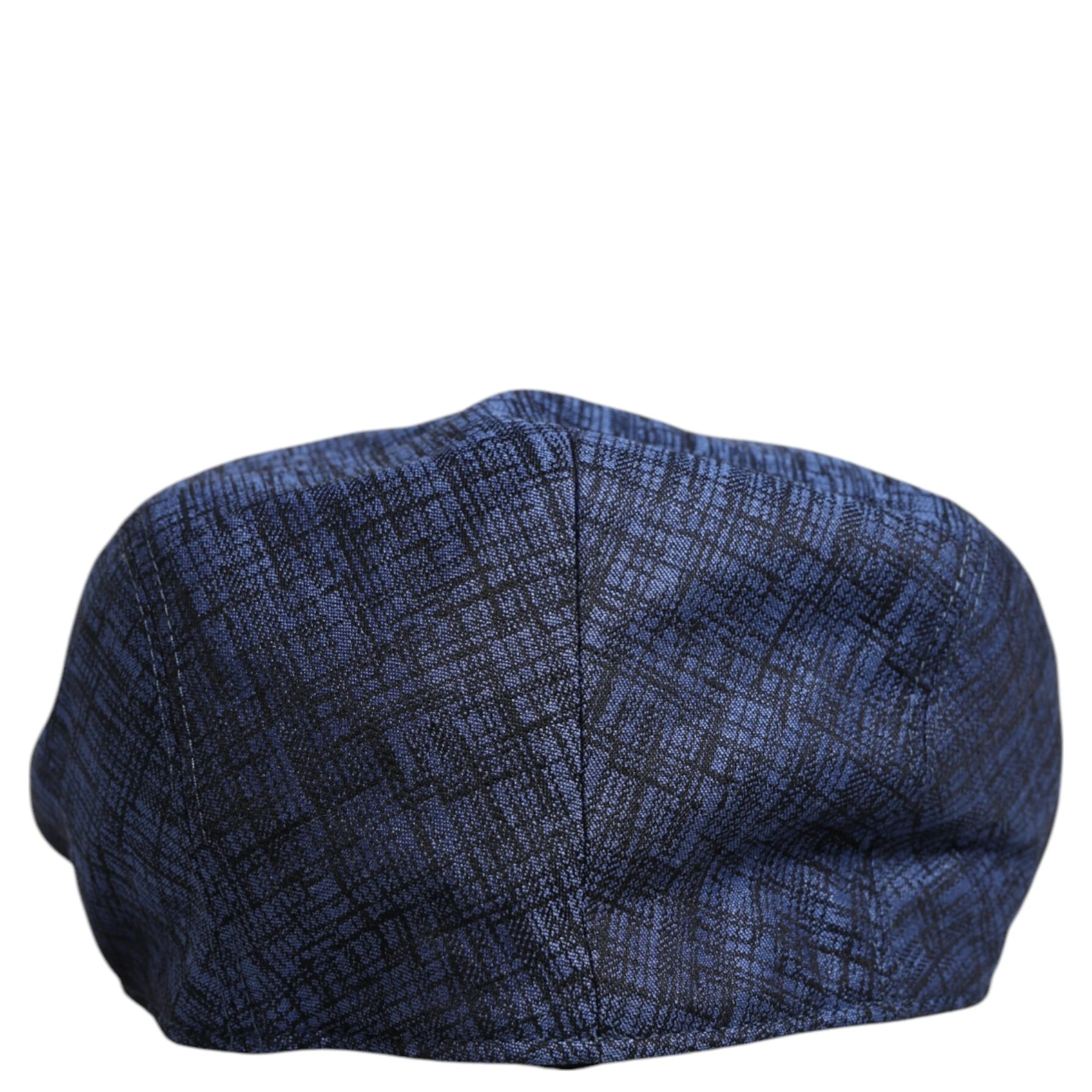 Blue Cotton Stretch Newsboy Hat