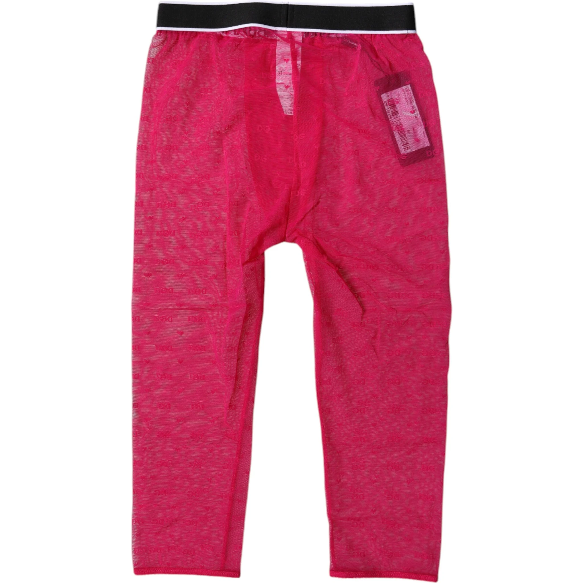 Fuchsia DG Logo Nylon Cropped Tights Underwear