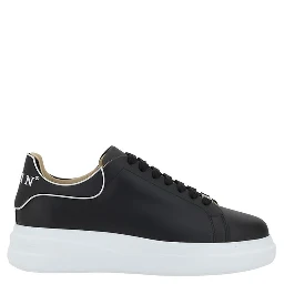 Black Rubber Low Top Sneakers