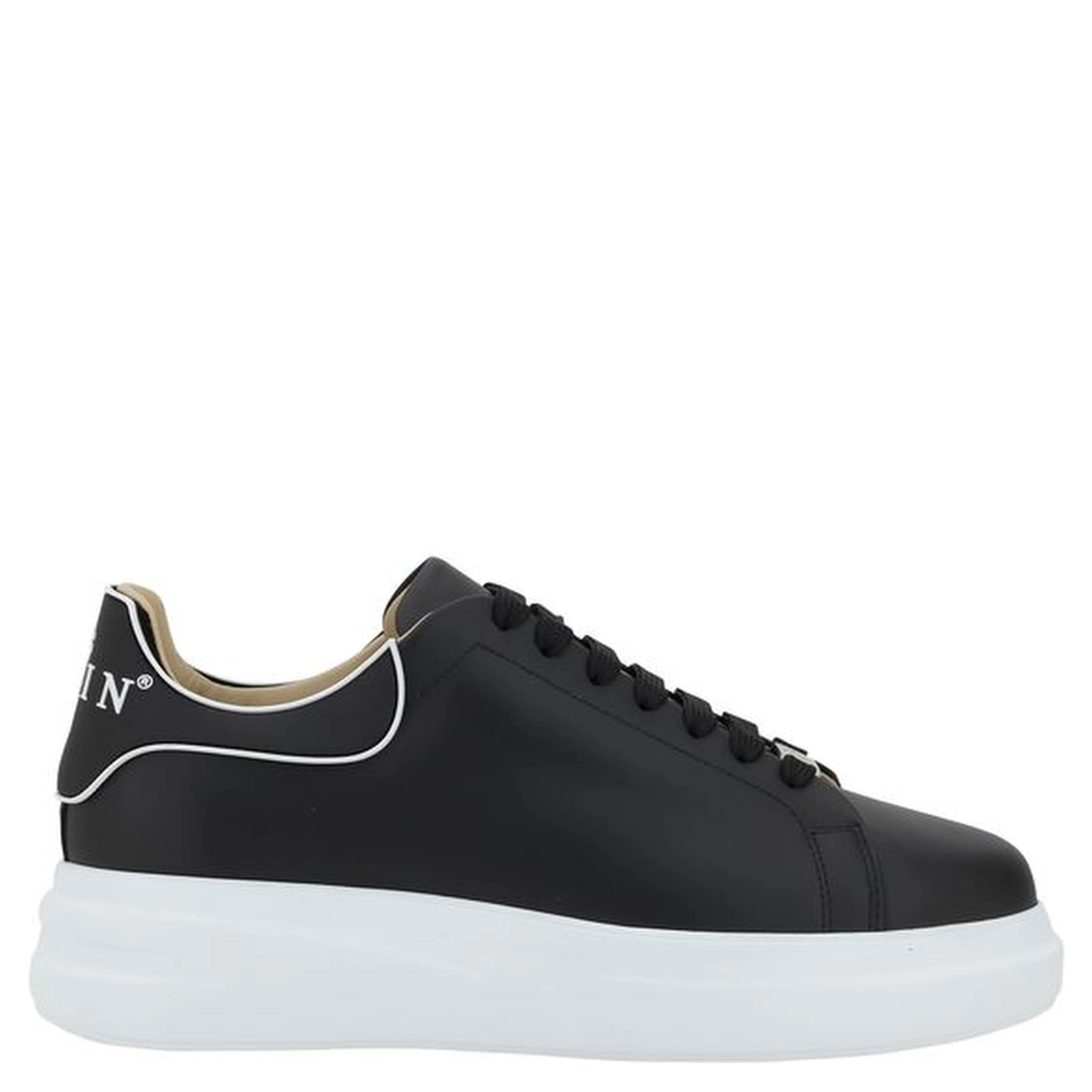 Black Rubber Low Top Sneakers