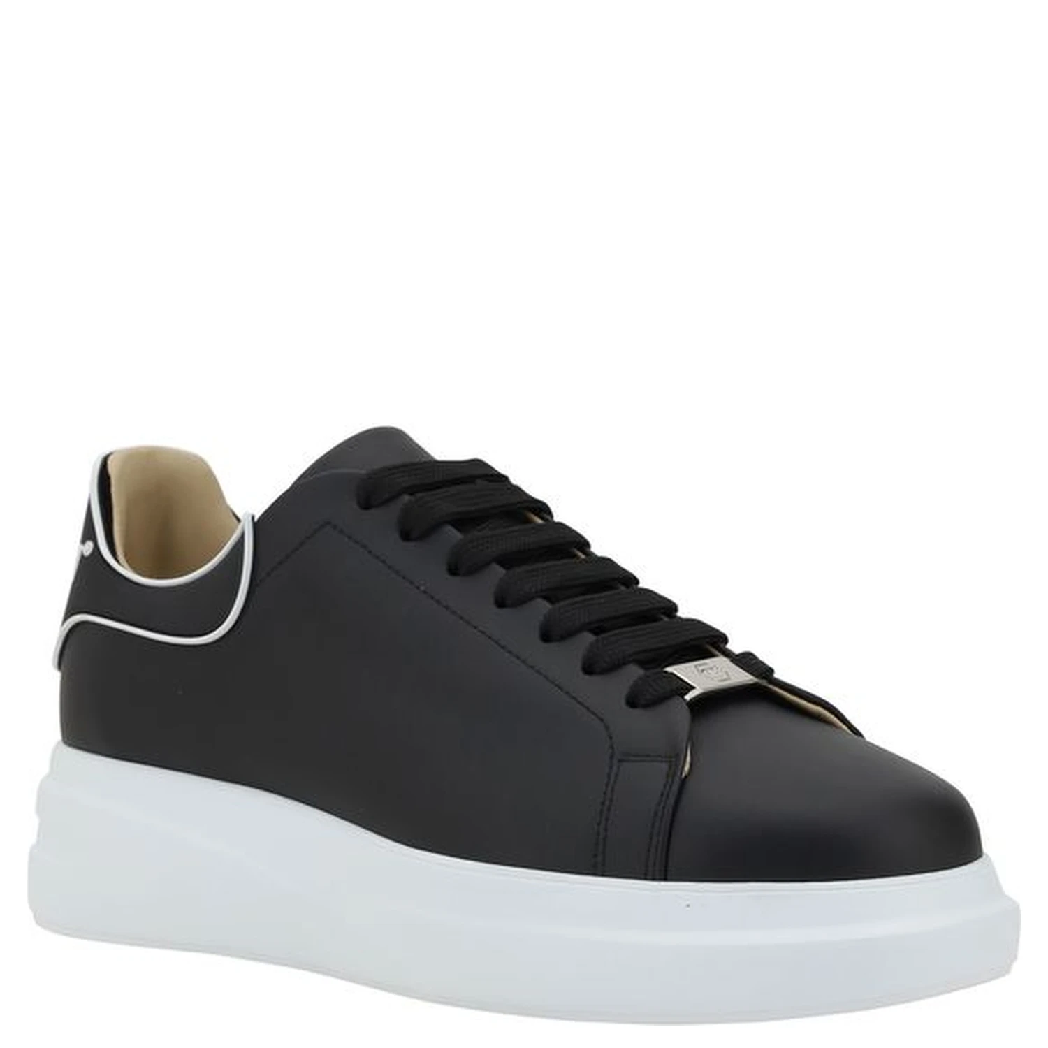 Black Rubber Low Top Sneakers