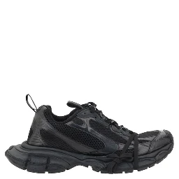 Black Rubber Athletic Sneakers