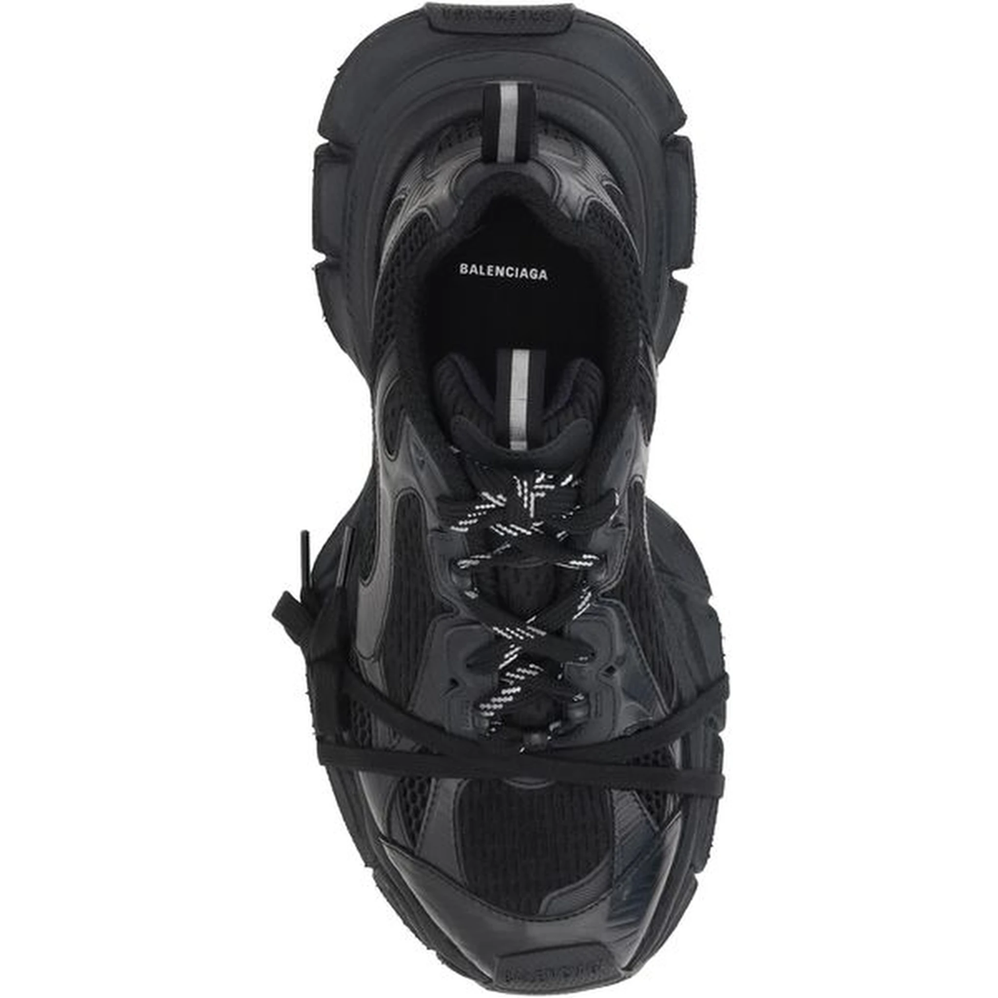 Black Rubber Athletic Sneakers