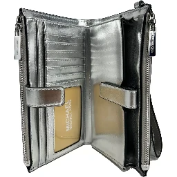 Jet Set Travel Double Zip Wristlet Wallet