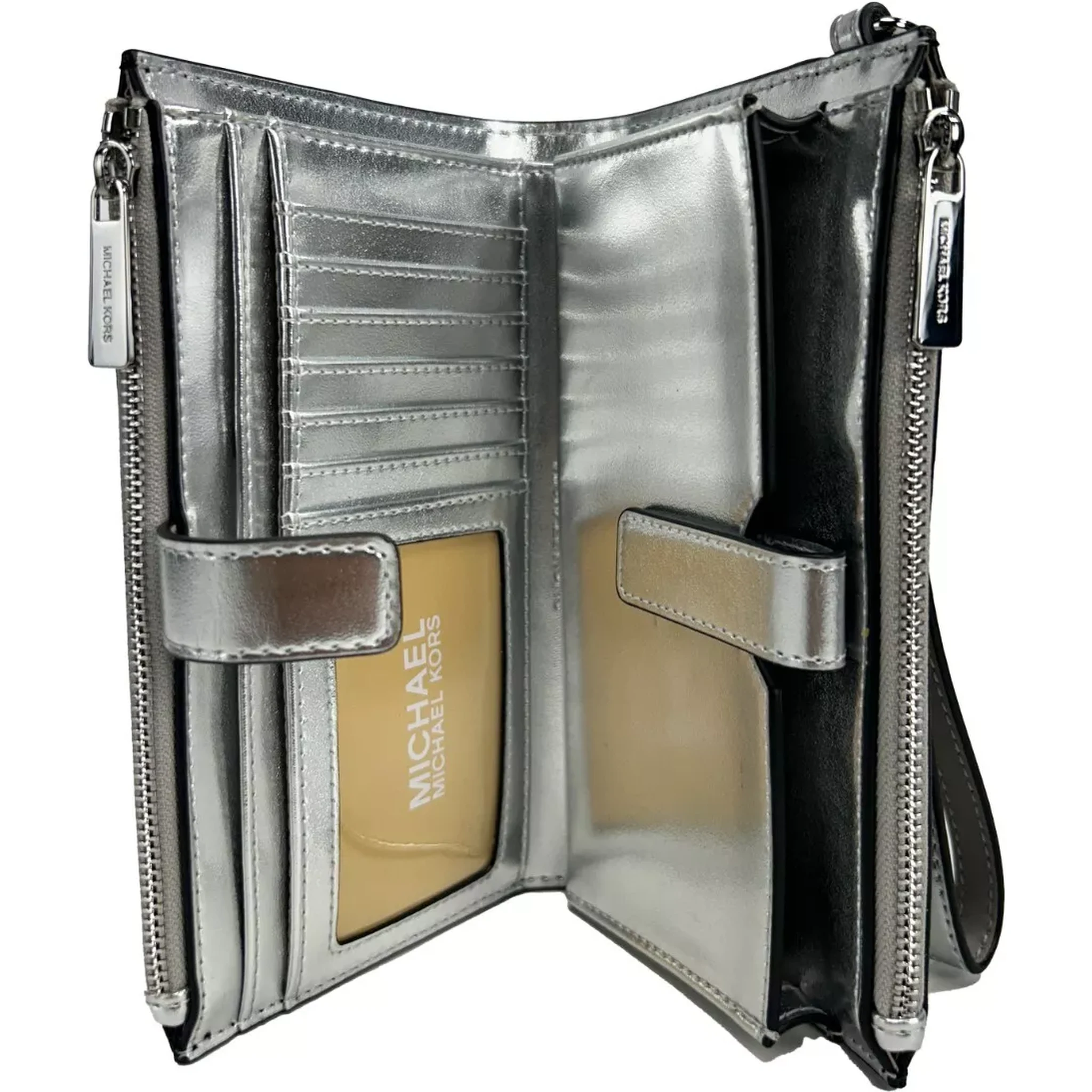 Jet Set Travel Double Zip Wristlet Wallet