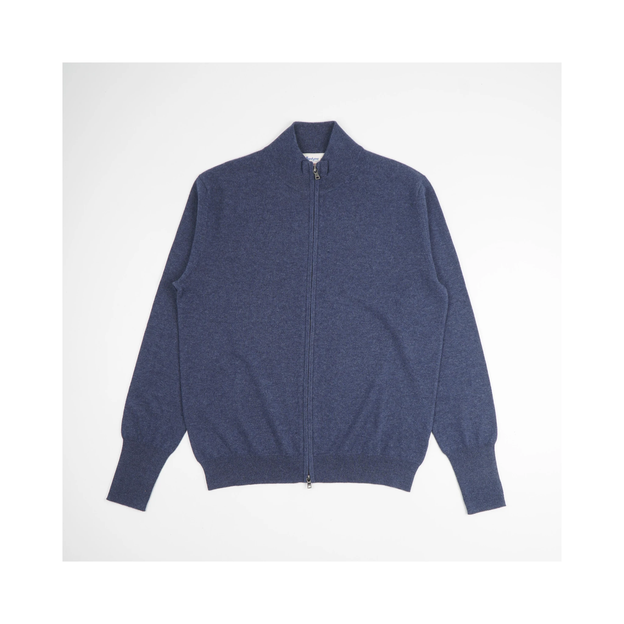 Full Zip Cardigan In Denim