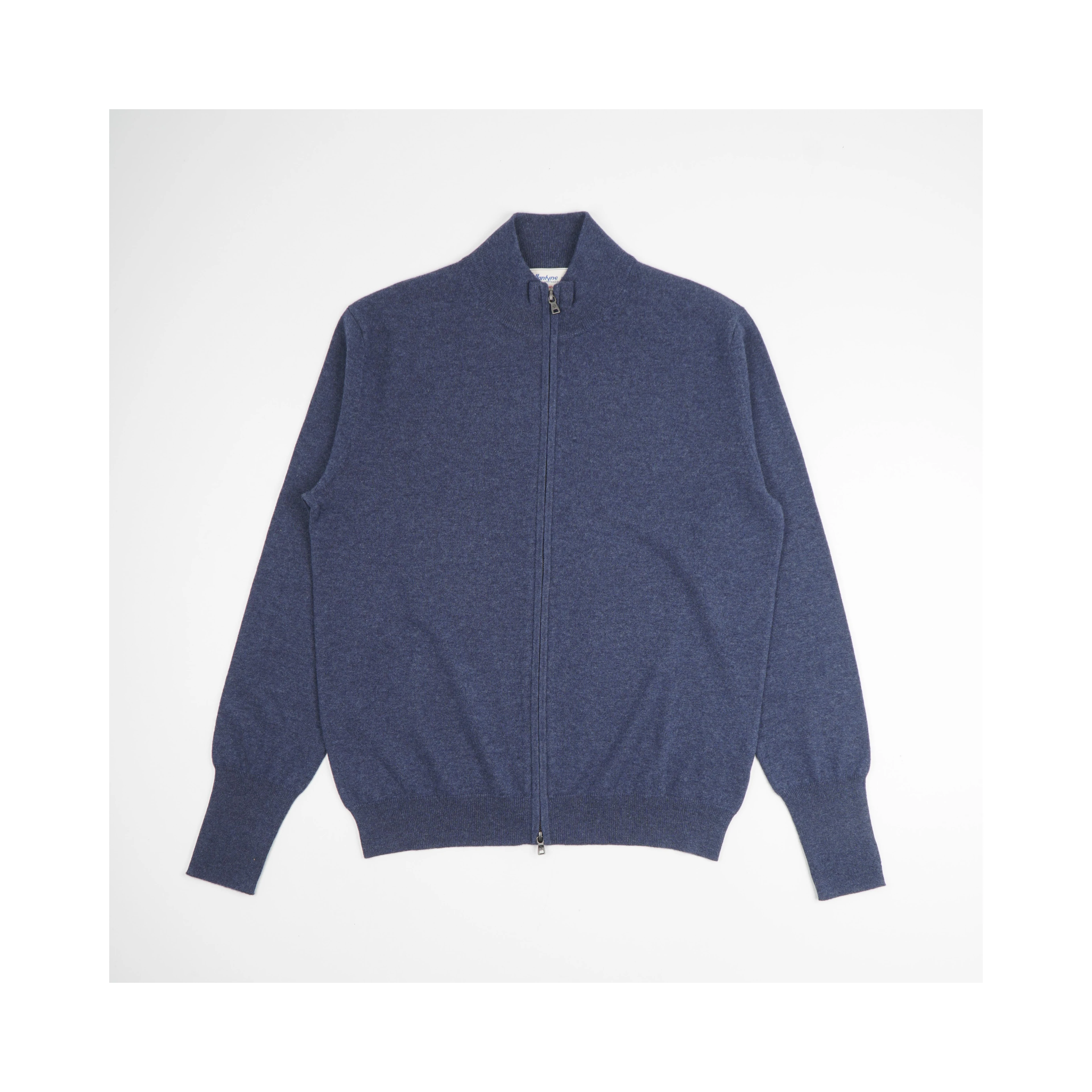 Full Zip Cardigan In Denim