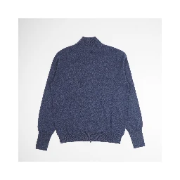 Full Zip Cardigan In Denim