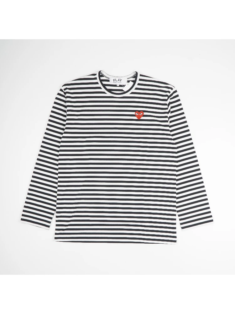 Comme Des Garçons Play Striped T-shirt