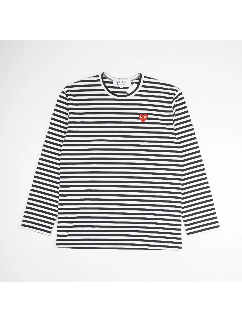 Comme Des Garçons Play Striped T-shirt