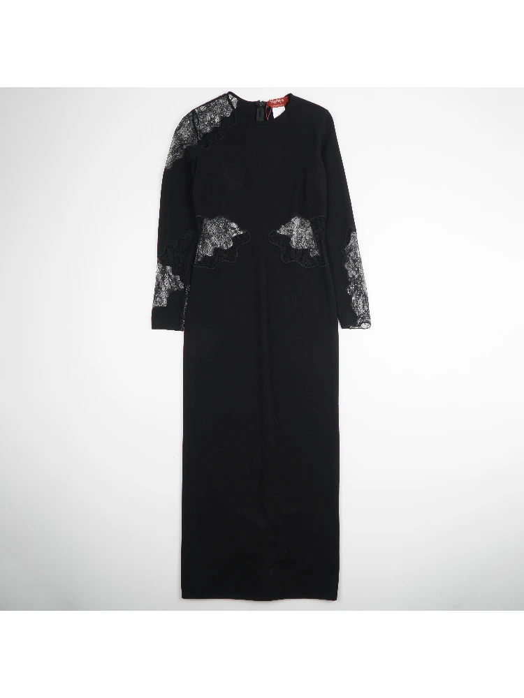 Black Stretch Wool Blend Dre