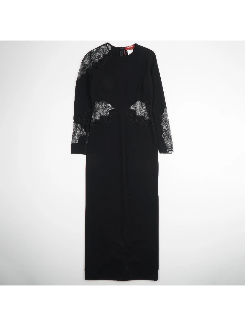 Black Stretch Wool Blend Dre
